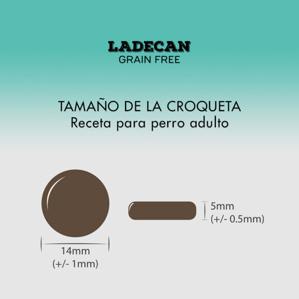 Ladecan Grain Free Pavo adulto tamano croqueta